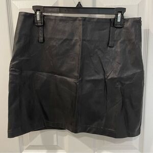 Blush Boutique Black Faux Leather Mini Skirt Women’s Size L